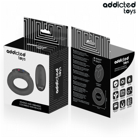 ADDICTED TOYS | HEATING EFFECT VIBRATING COCK RING REMOTE CONTROL