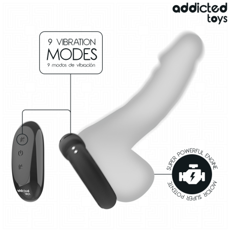 ADDICTED TOYS | HEATING EFFECT VIBRATING COCK RING REMOTE CONTROL
