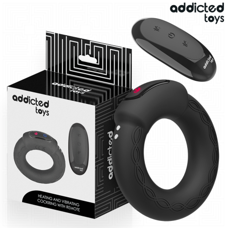 ADDICTED TOYS | HEATING EFFECT VIBRATING COCK RING REMOTE CONTROL