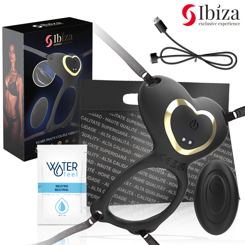 IBIZA | HEART PANTY COUPLE VIBRATOR REMOTE CONTROL