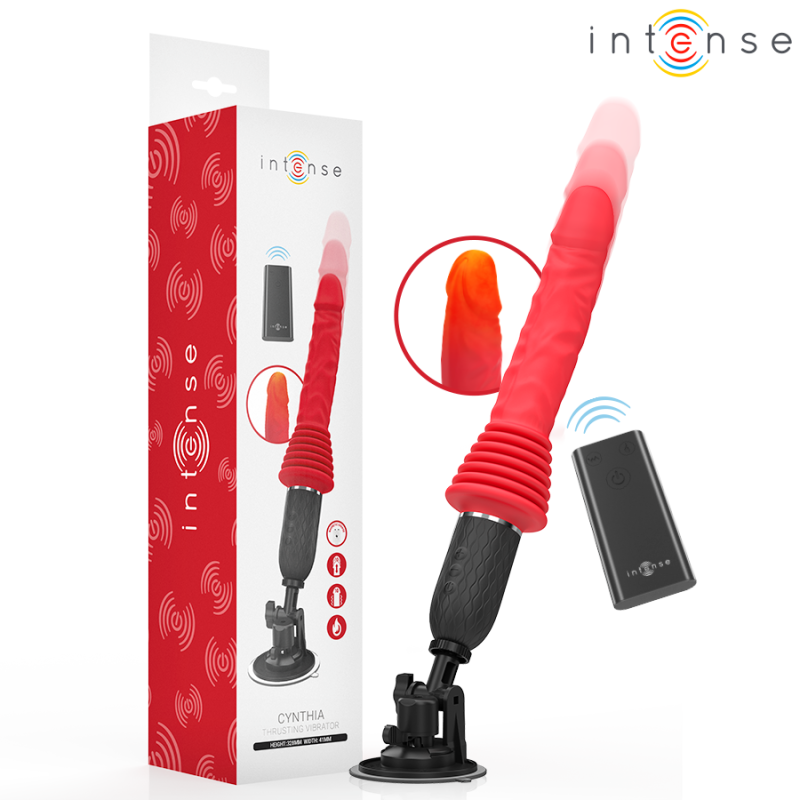 INTENSE - CYNTHIA | REMOTE CONTROL THRUSTING VIBRATOR WITH HEAT
