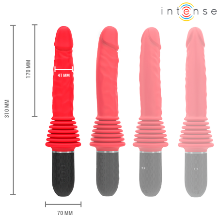 INTENSE - CYNTHIA | REMOTE CONTROL THRUSTING VIBRATOR WITH HEAT