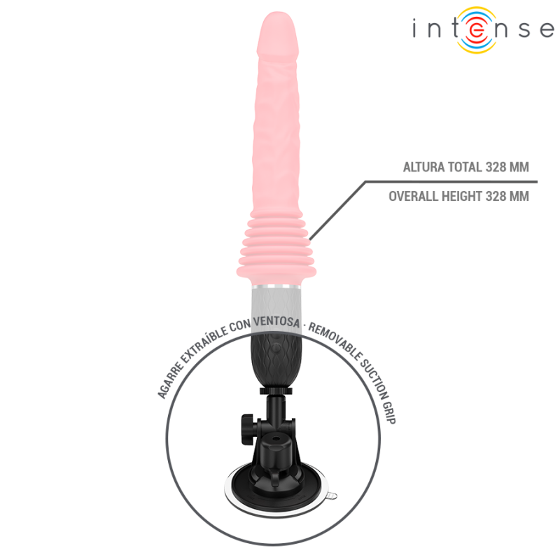 INTENSE - CYNTHIA | REMOTE CONTROL THRUSTING VIBRATOR WITH HEAT