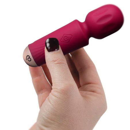 ROCKS-OFF | Mini Wand Επαναφορτιζόμενος Δονητής - Azalea Red