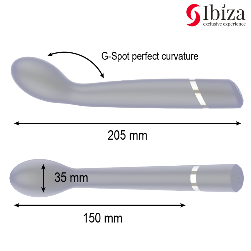 IBIZA | G-Spot Δονητής Σιλικόνης Επαναφορτιζόμενος