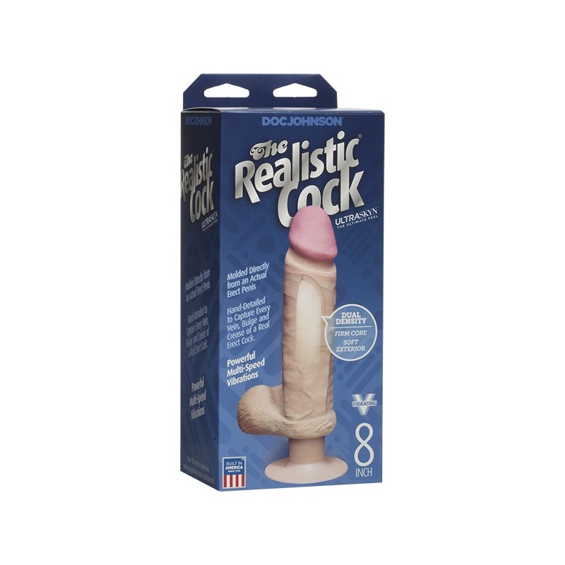 The Realistic Cock ULTRASKYN Vibrating 20cm - Flesh