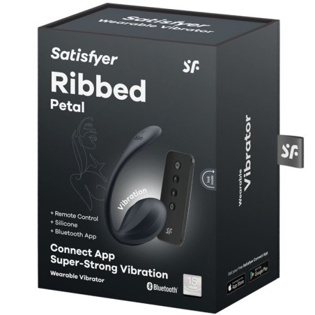 SATISFYER | RIBBED PETAL G POINT STIMULATOR | REMOTE CONTROL & APP