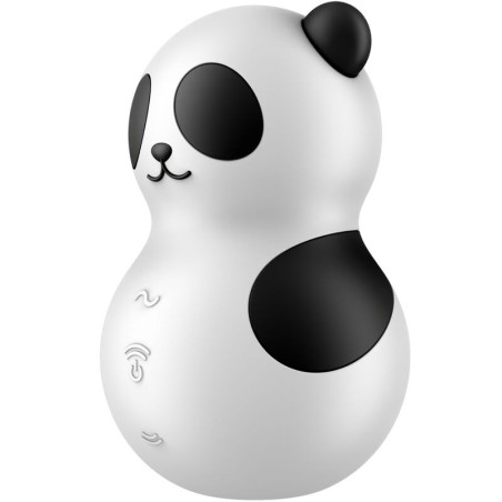 SATISFYER | POCKET PANDA | STIMULATOR & VIBRATOR BLACK AND WHITE