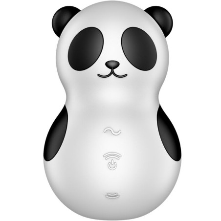 SATISFYER | POCKET PANDA | STIMULATOR & VIBRATOR BLACK AND WHITE