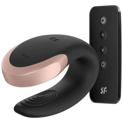 SATISFYER | DOUBLE LOVE | LUXURY PARTNER VIBRATOR BLACK