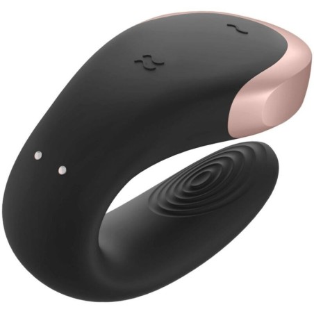 SATISFYER | DOUBLE LOVE | LUXURY PARTNER VIBRATOR BLACK