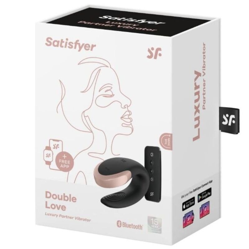 SATISFYER | DOUBLE LOVE | LUXURY PARTNER VIBRATOR BLACK