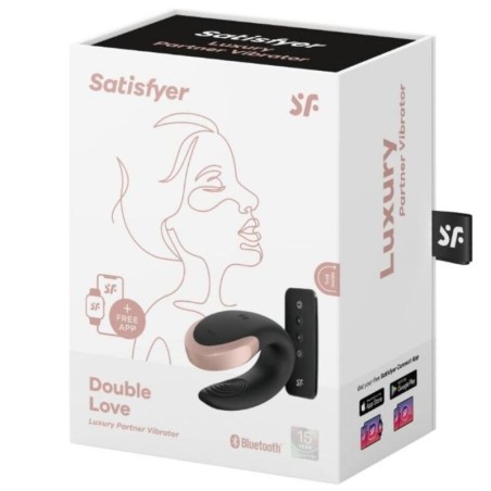 SATISFYER | DOUBLE LOVE | LUXURY PARTNER VIBRATOR BLACK