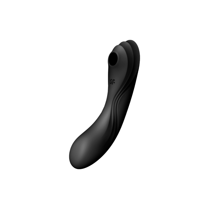 SATISFYER | CURVY TRINITY 4 | AIR PULSE VIBRATOR - BLACK