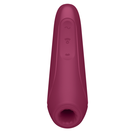 SATISFYER | CURVY 1 | APP CONTROLLED AIR PULSE CLIT VIBRATOR - RED PINK