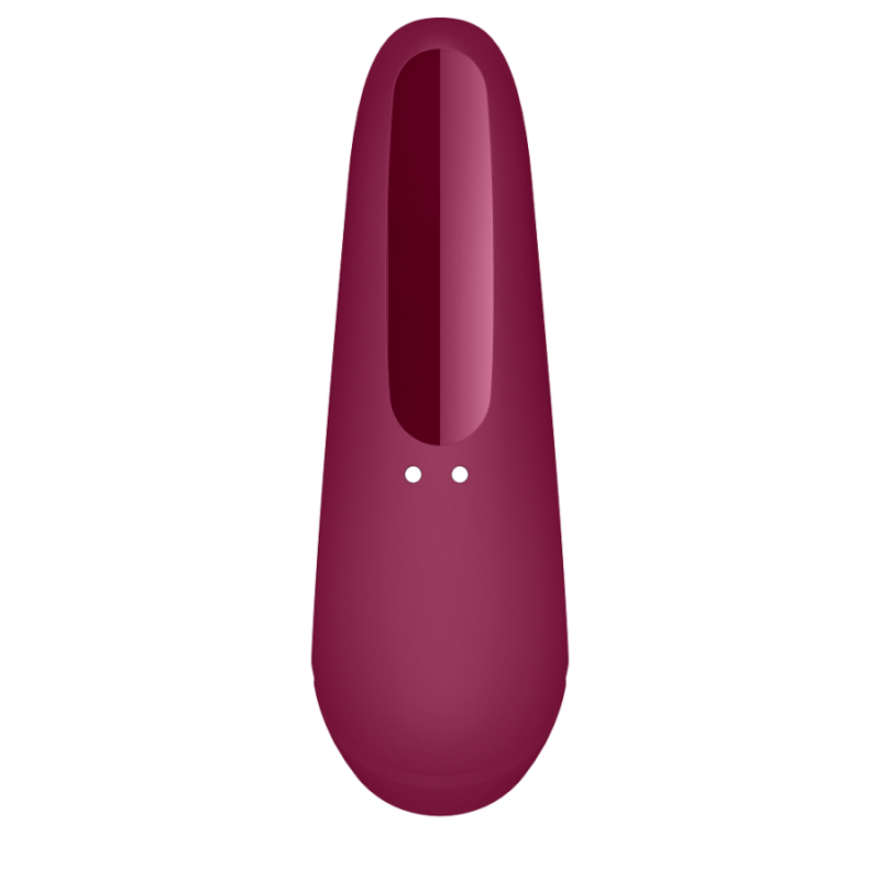 SATISFYER | CURVY 1 | APP CONTROLLED AIR PULSE CLIT VIBRATOR - RED PINK