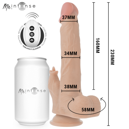 MR INTENSE | Thrusting Realistic Dildo With Vibration & Remote Control - 23cm