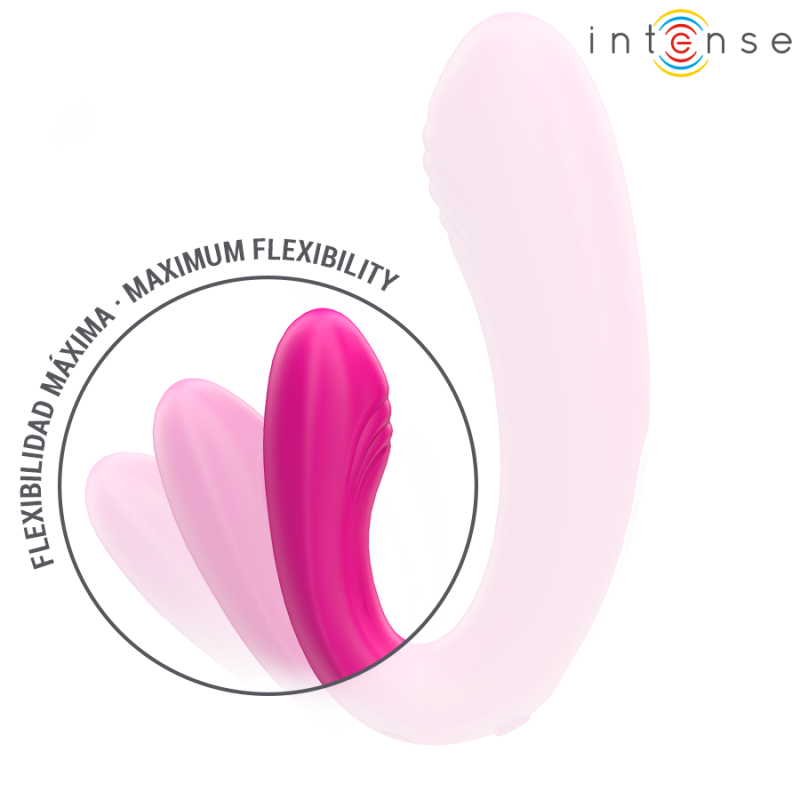 INTENSE | JANET | DUAL U-SHAPED STIMULATOR WITH REMOTE CONTROL - PINK