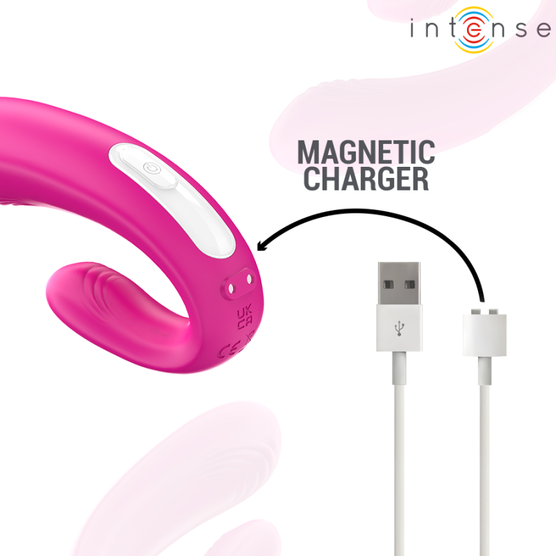 INTENSE | JANET | DUAL U-SHAPED STIMULATOR WITH REMOTE CONTROL - PINK