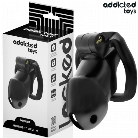 ADDICTED TOYS | LOCKED | MINDNIGHT CELL | PENIS CAGE SIZE MEDIUM