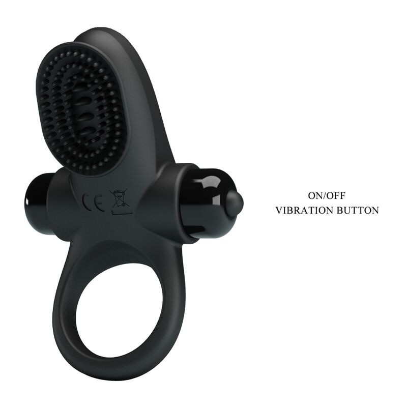 PRETTY LOVE | VIBRATING COCK RING II  - BLACK