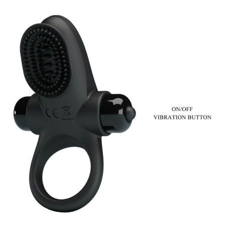 PRETTY LOVE | VIBRATING COCK RING II  - BLACK