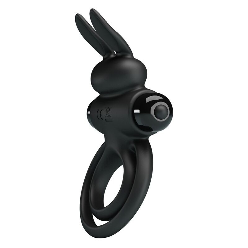 PRETTY LOVE | RING III | VIBRATING RABBIT COCK RING - BLACK