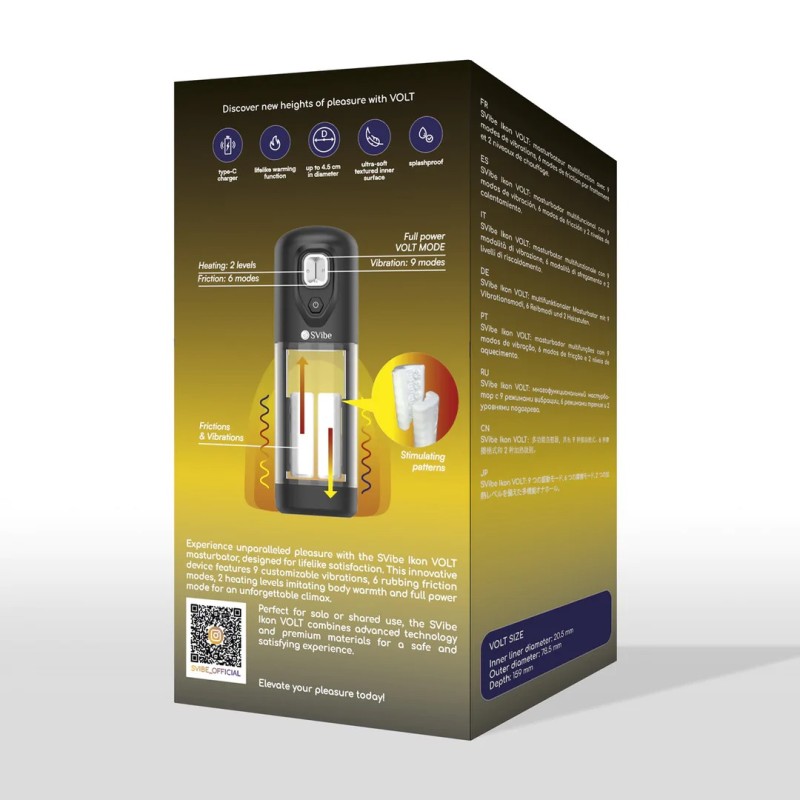 SVibe Ikon VOLT Vibrating Rubbing Heating Masturbator