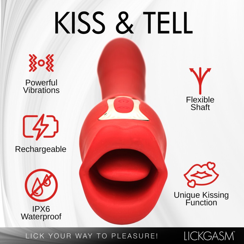 Lickgasm Kiss & Tell Pro | Dual-Ended Kissing Vibrator