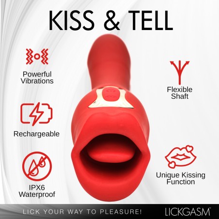 Lickgasm Kiss & Tell Pro | Δονητής με Γλώσσα Κλειτοριδικής Διέγερσης