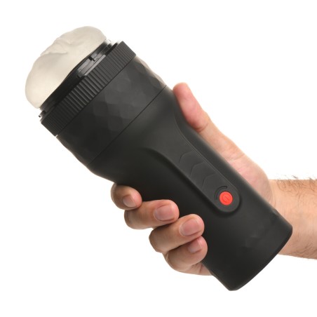 Tightening and Vibrating Masturbator with 7 Squeeze Levels