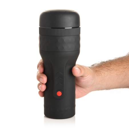 Tightening and Vibrating Masturbator with 7 Squeeze Levels