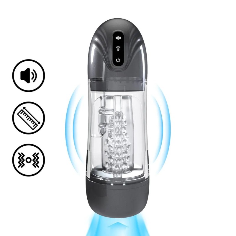 SonicPull Suction Vibration Masturbator Pump with Sound