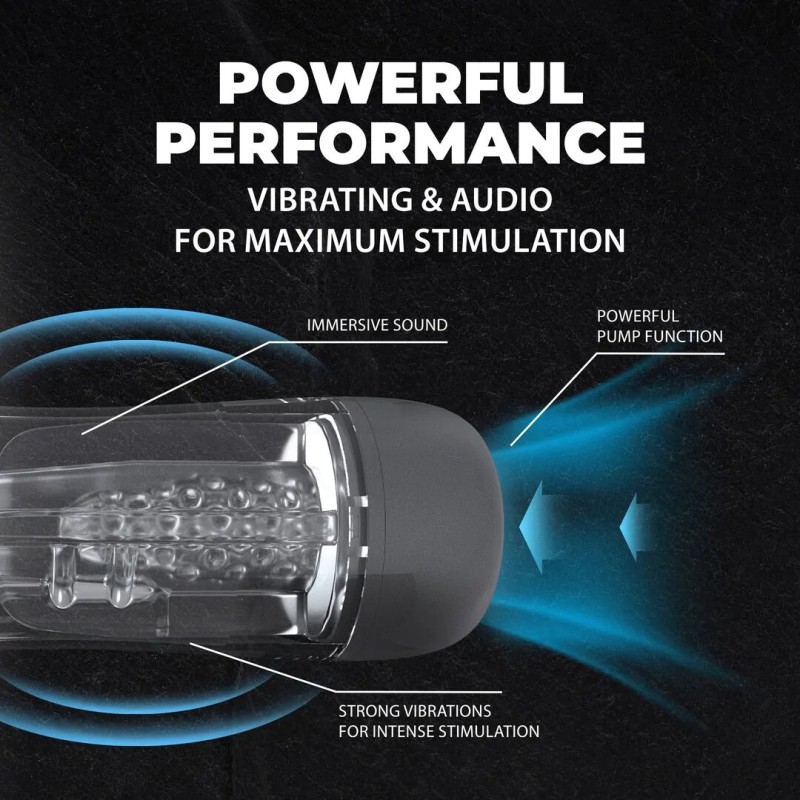 SonicPull Suction Vibration Masturbator Pump with Sound