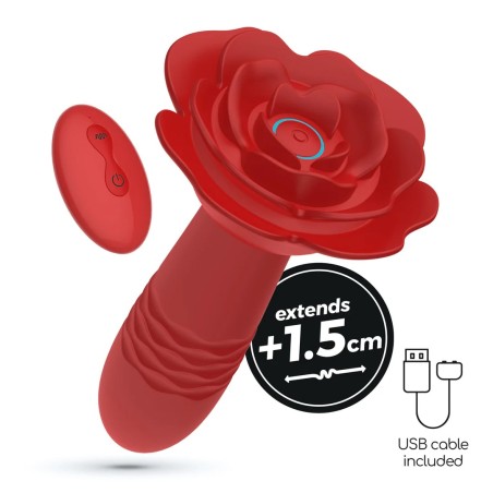 Crushious Romeo Thrusting Anal Rose Plug Remote Control