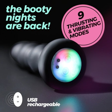Crushious Australis Vibrating & Thrusting Anal Plug with LED RGB Remote