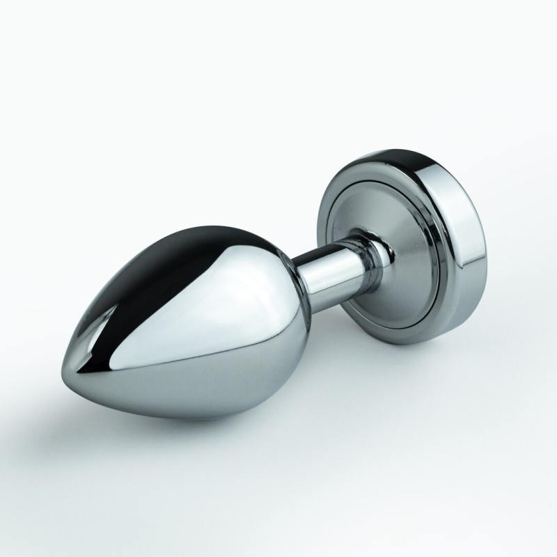 Crushious Borealis Metal Anal Plug LED RGB Medium Silver