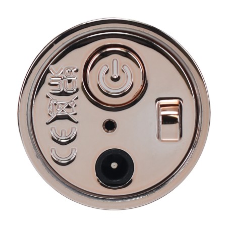 Diamond Lipstick Vibrator 4 Attachments - Iridescent