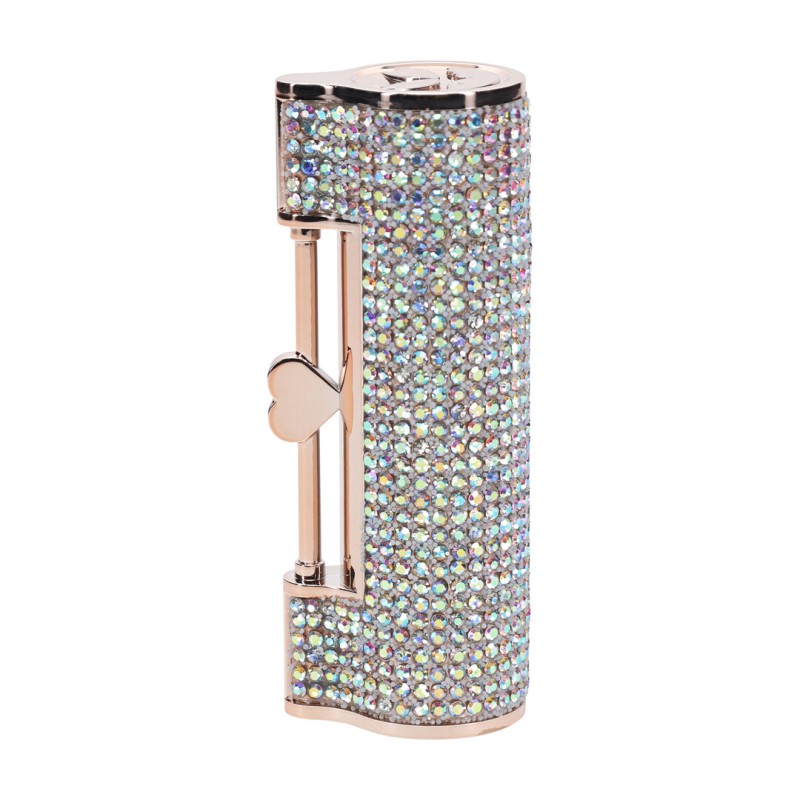 Diamond Lipstick Vibrator 4 Attachments - Iridescent