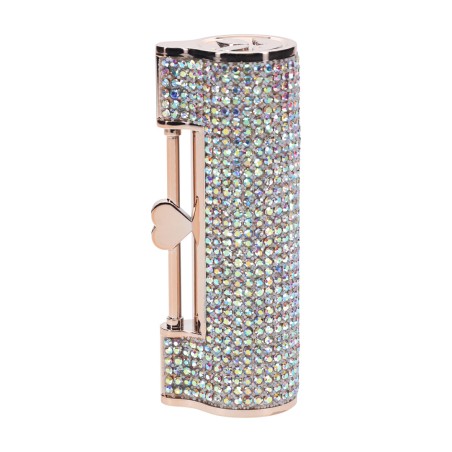 Diamond Lipstick Vibrator 4 Attachments - Iridescent