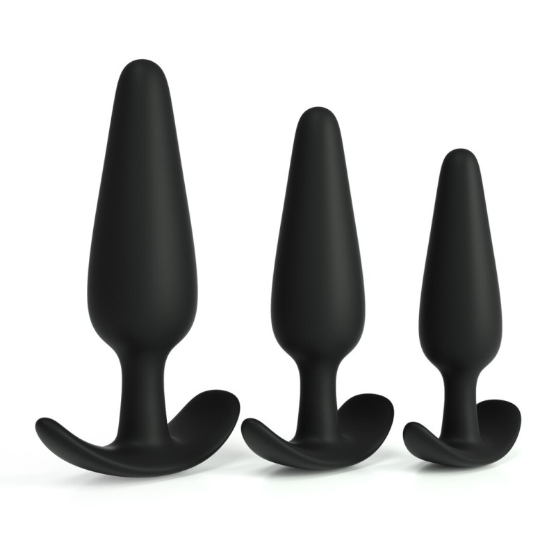 Crushious Tic Tac Toe Anal Plug Training Set Black