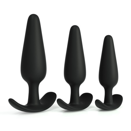 Crushious Tic Tac Toe Anal Plug Training Set Black