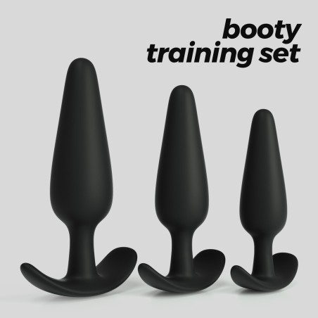 Crushious Tic Tac Toe Anal Plug Training Set Black