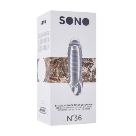 No.36 Stretchable Thick Penis Extension with Ball Strap