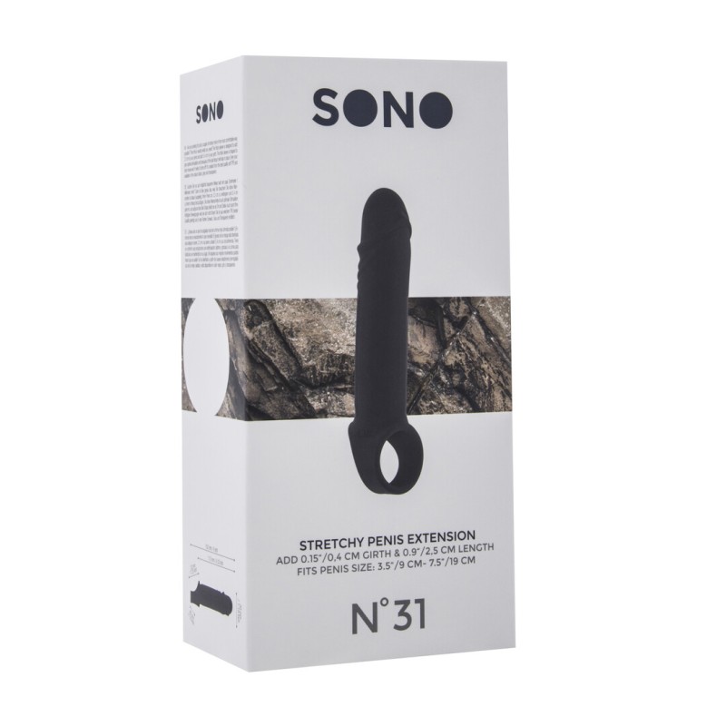 No.31 Elastic Penis Extension with Ball Strap TPE