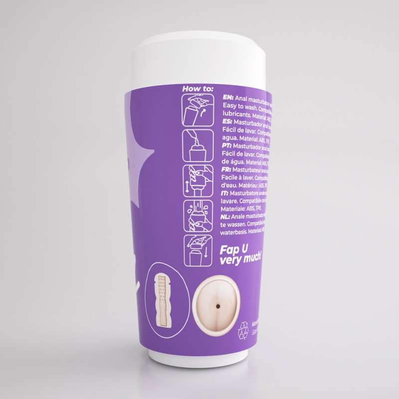 Crushious Fappucino Hot Buns Anal Masturbator Cup Purple