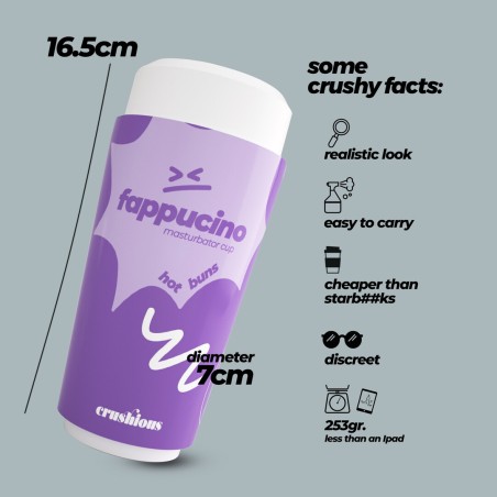 Crushious Fappucino Hot Buns Anal Masturbator Cup Purple