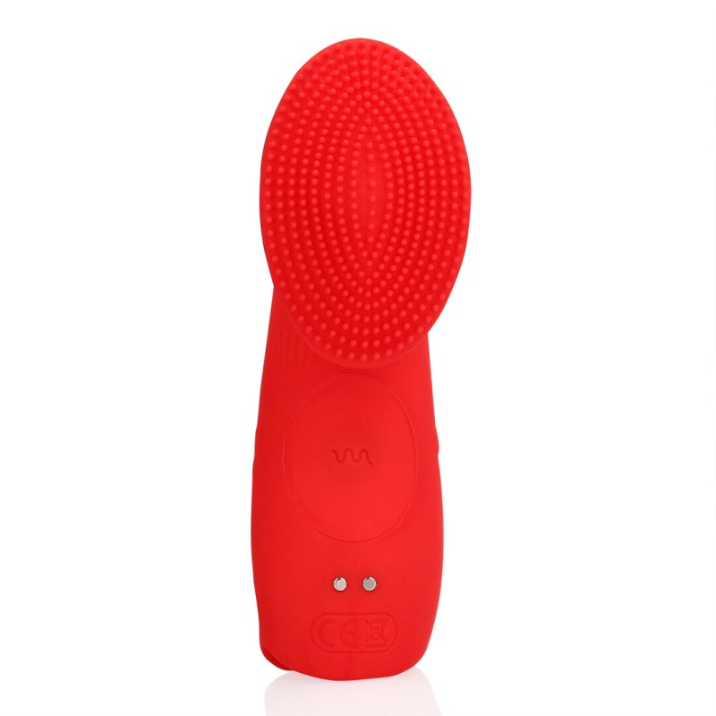 Loveline Textured Finger Vibrator 10 Speed Sunrise Red