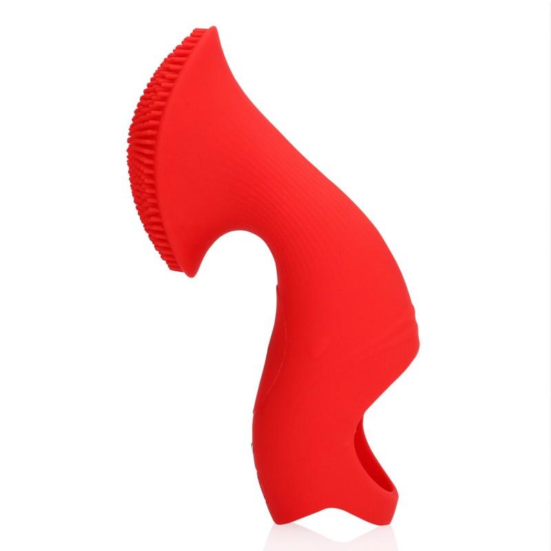 Loveline Textured Finger Vibrator 10 Speed Sunrise Red