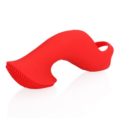 Loveline Textured Finger Vibrator 10 Speed Sunrise Red